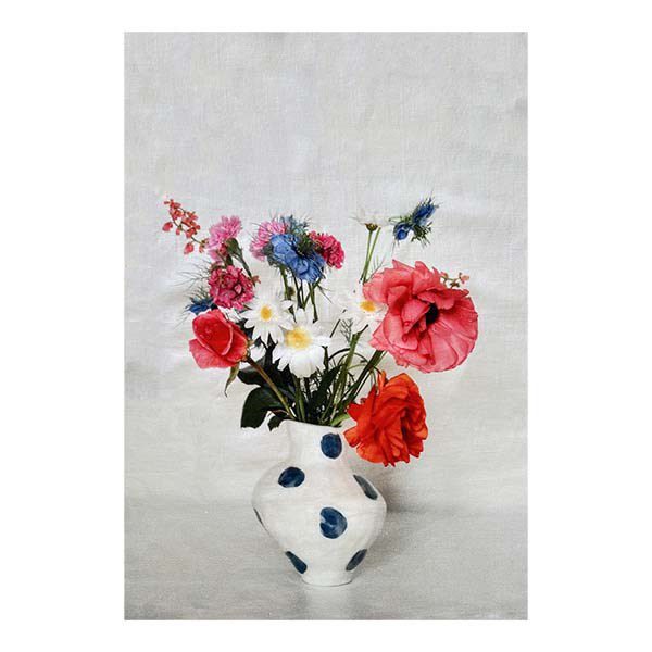 White Blooms Tea towel
