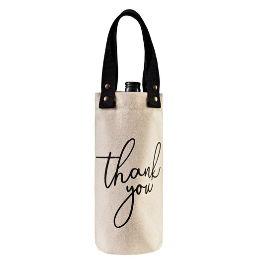 Thank you Wine Bag with Cotton Handle