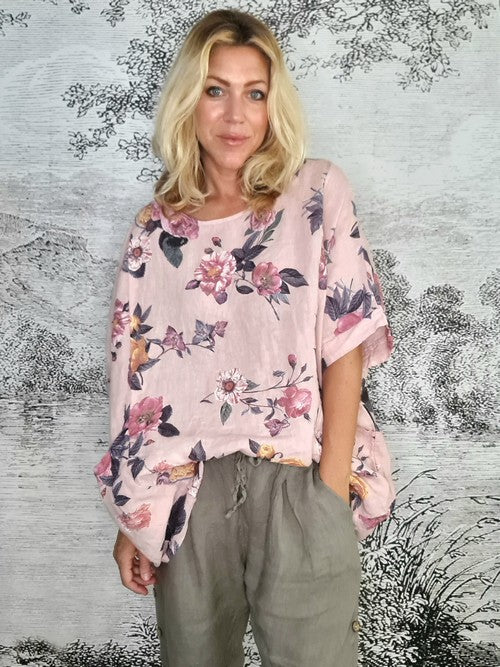 Pink Ice Rose Pkt Top