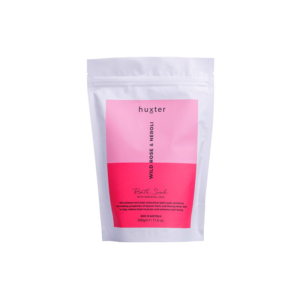 Huxter Bath Soak 500gm - Wild Rose & Neroli