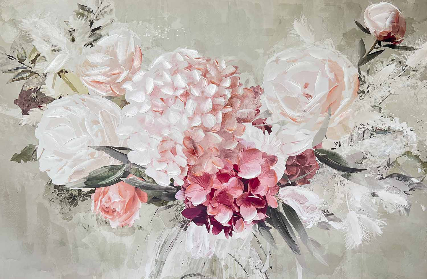 Floral Vignette Canvas 1200 X 800mm
