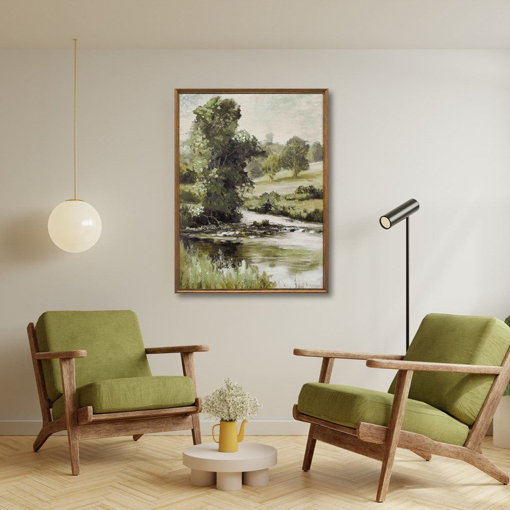 Morning Dew Ridge Canvas Brown Frame 60X80CM