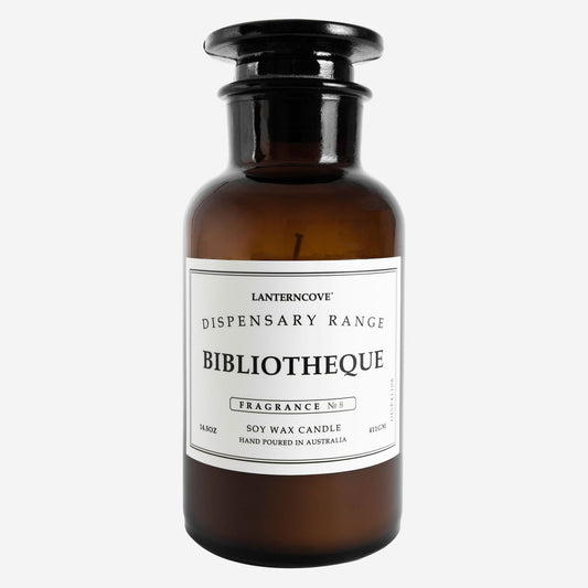 Lanterncove Dispensary – 14.5 oz Soy Wax Candle – Bibliotheque
