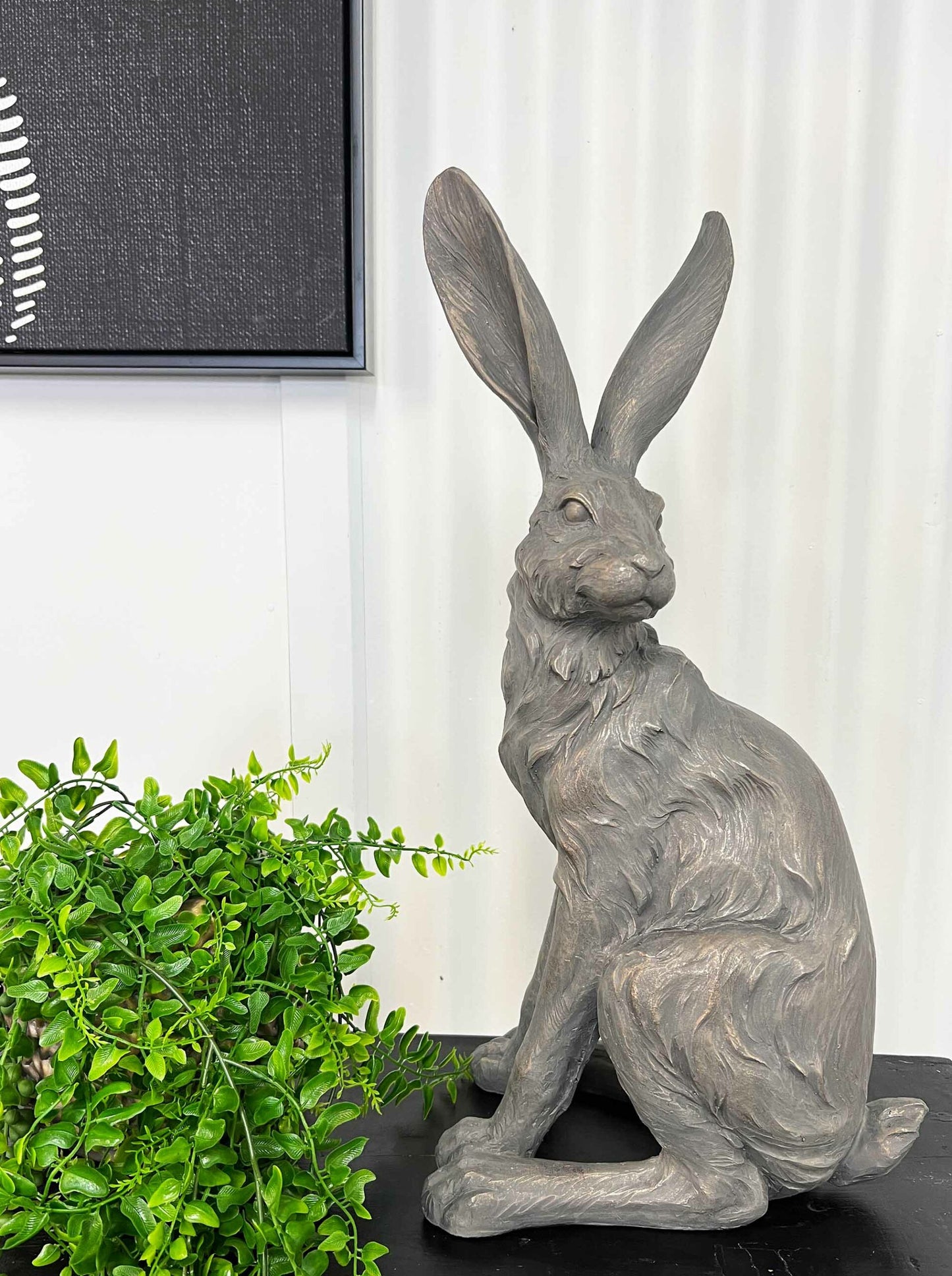 Country Hare, standing grey