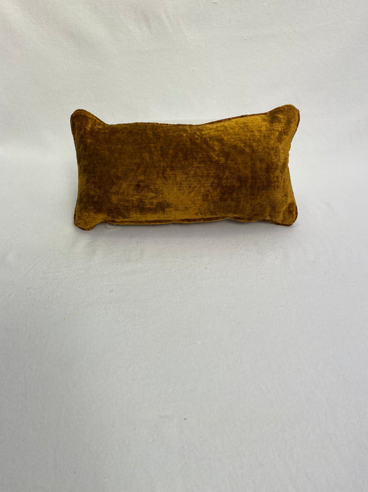 Mustard velvet Lumbar Cushion