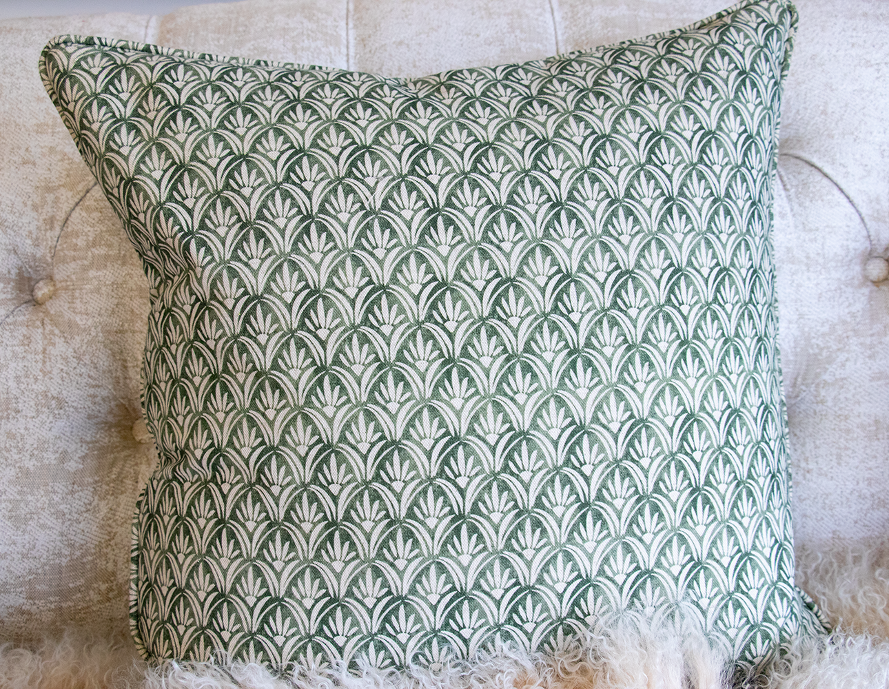 Mondrago Olive Cushion