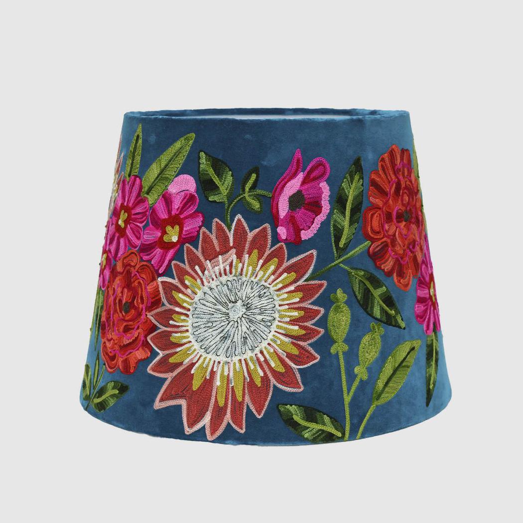 Tropical Garden Drum Shade 30x30m Teal