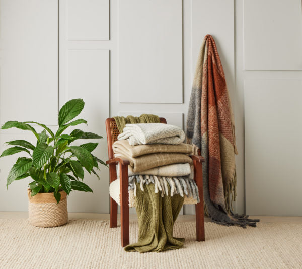 Bristol Brushed Wool Blend Throw