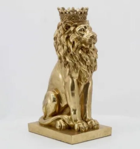 38cm Gold Crowned Lion