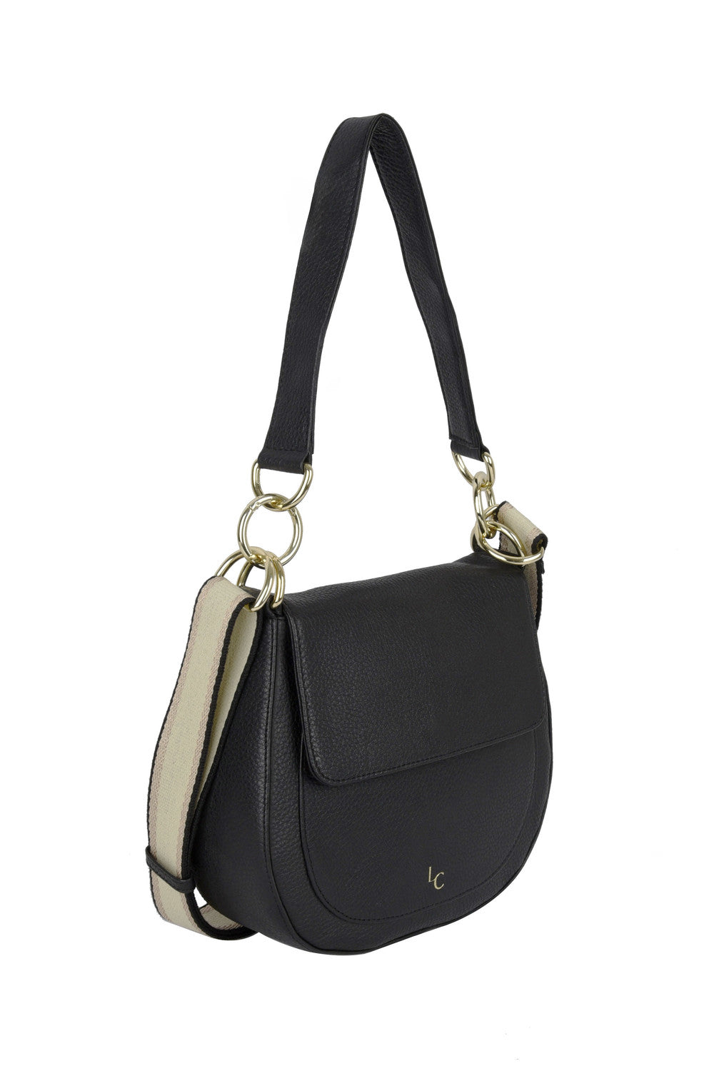 Nalle Crossbody Shoulder Bag - Black