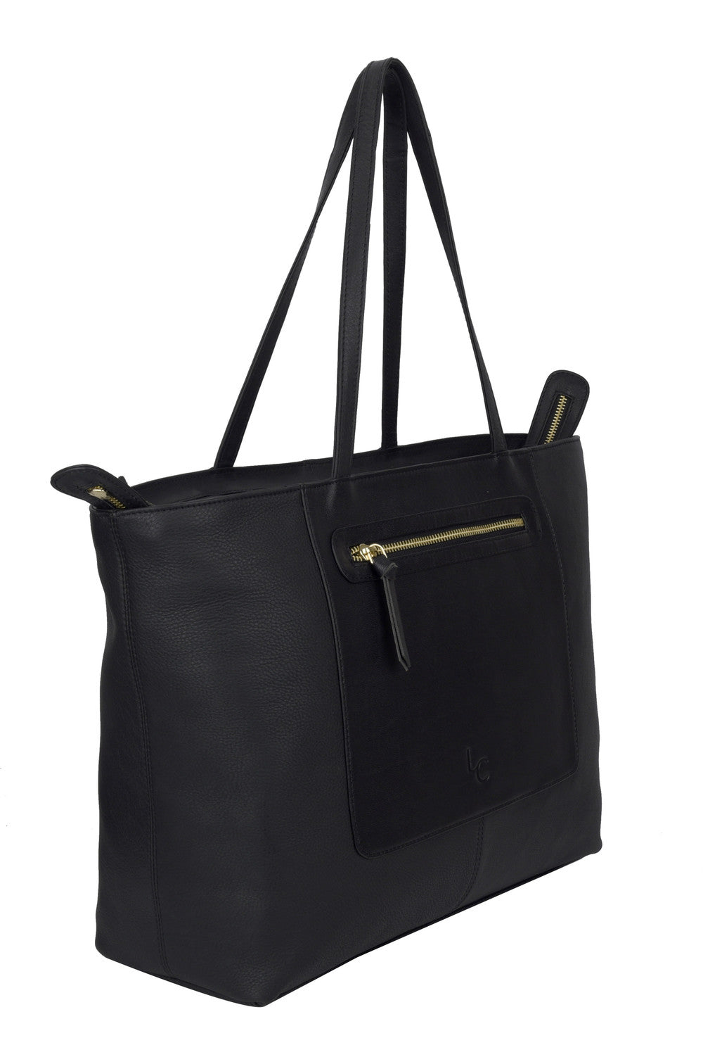 Norra Tote Bag Large - Black Leather