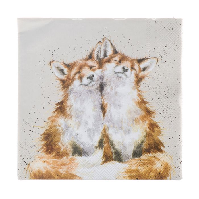 Wrendale Contentment Fox Napkins