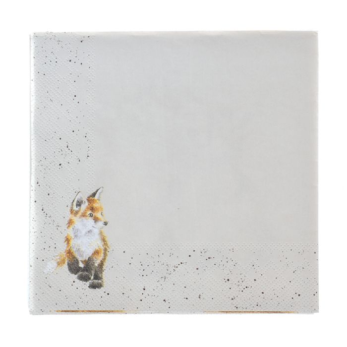 Wrendale Contentment Fox Napkins