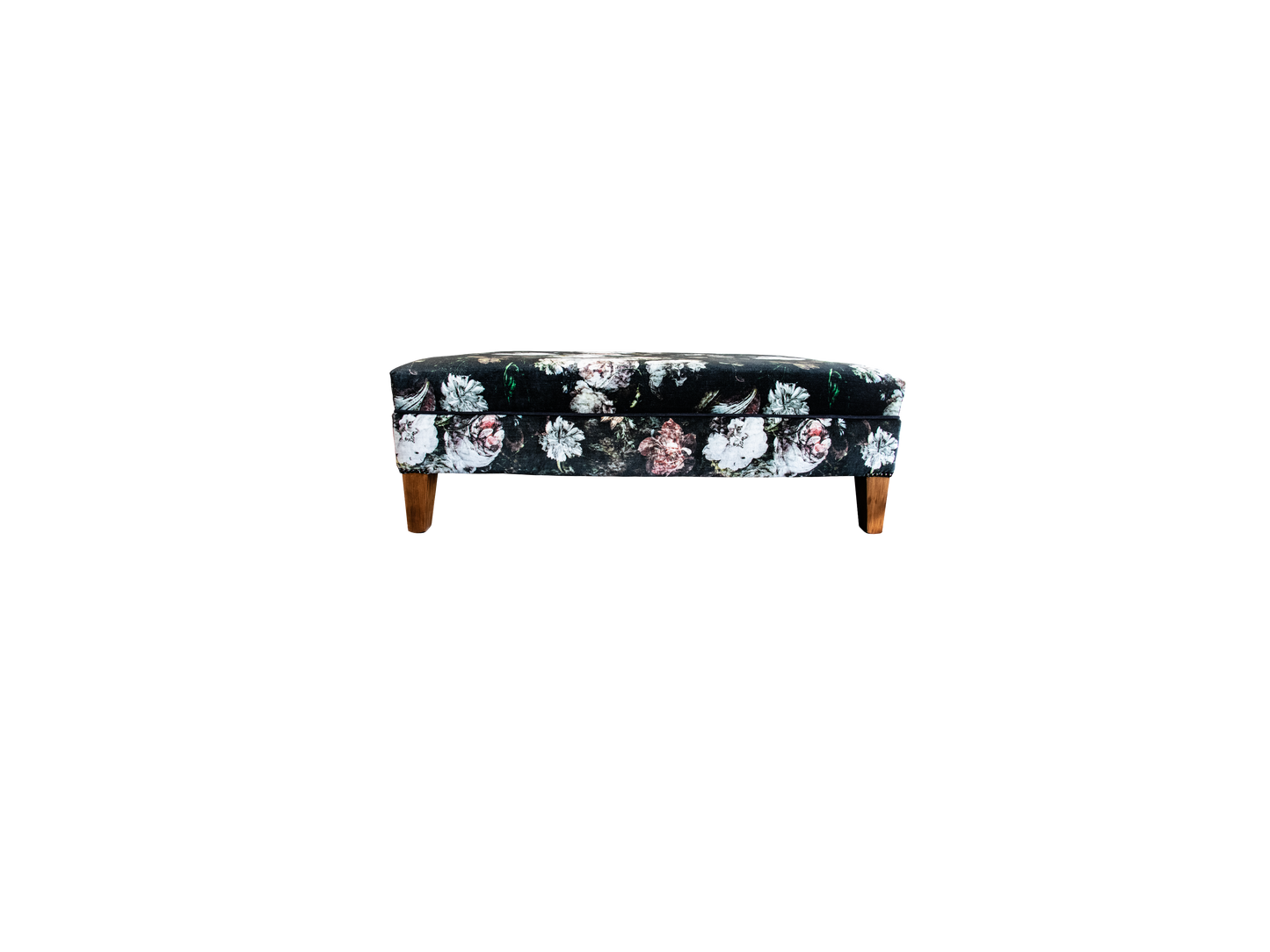 Classic Stool Osborne and Little Floral Velvet