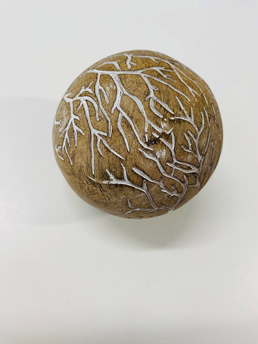 Brown Tree of Life Decorative Ball