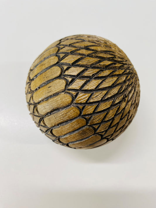 Wood look Decorative Ball