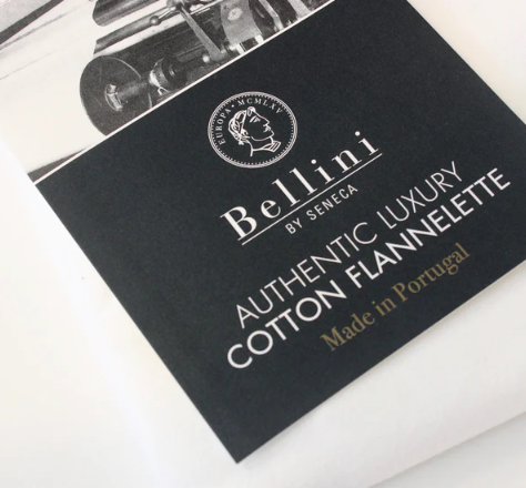 Seneca Bellini Authentic Luxury Cotton Flannelette Queen Flat Sheet