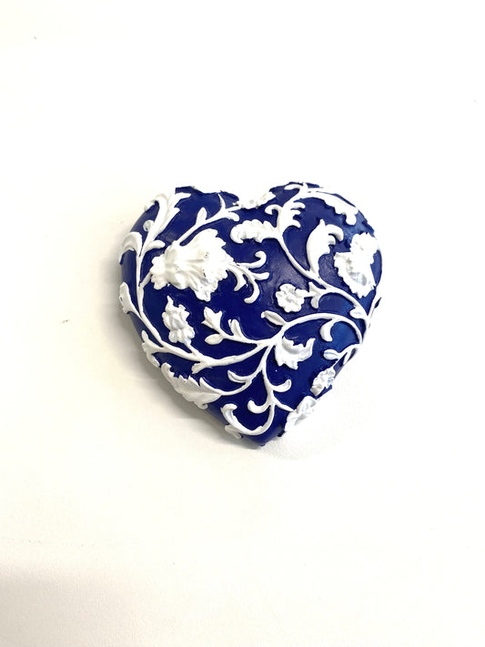 Decorative Heart, blue