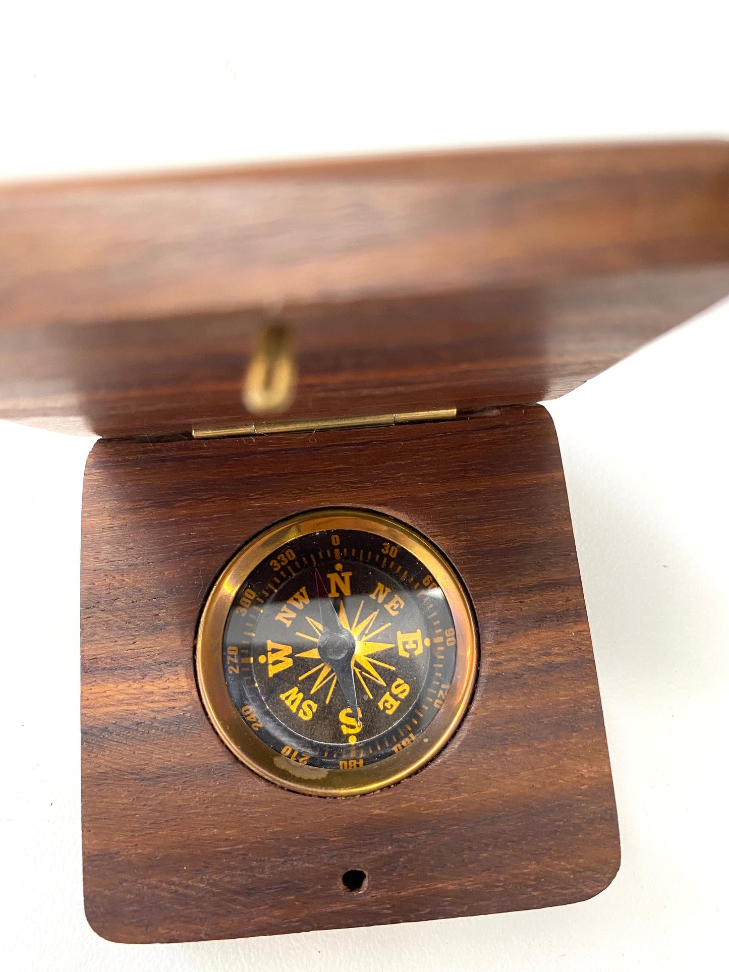 Compass in Wooden Box