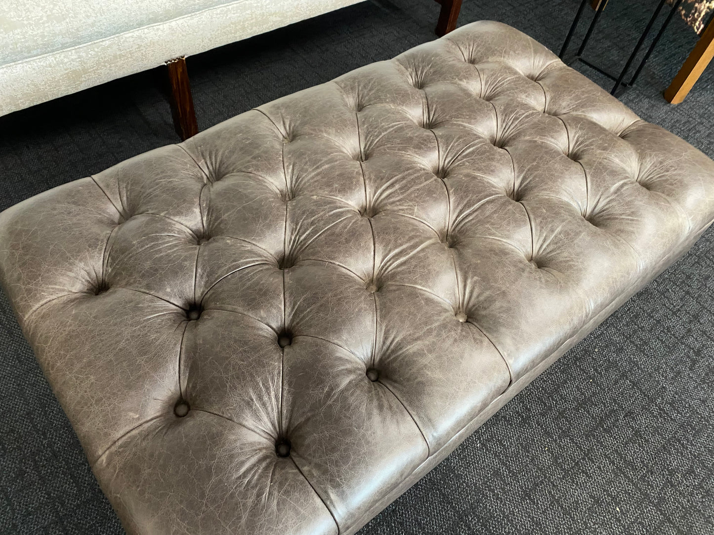 Classic Deep Buttoned Ottoman