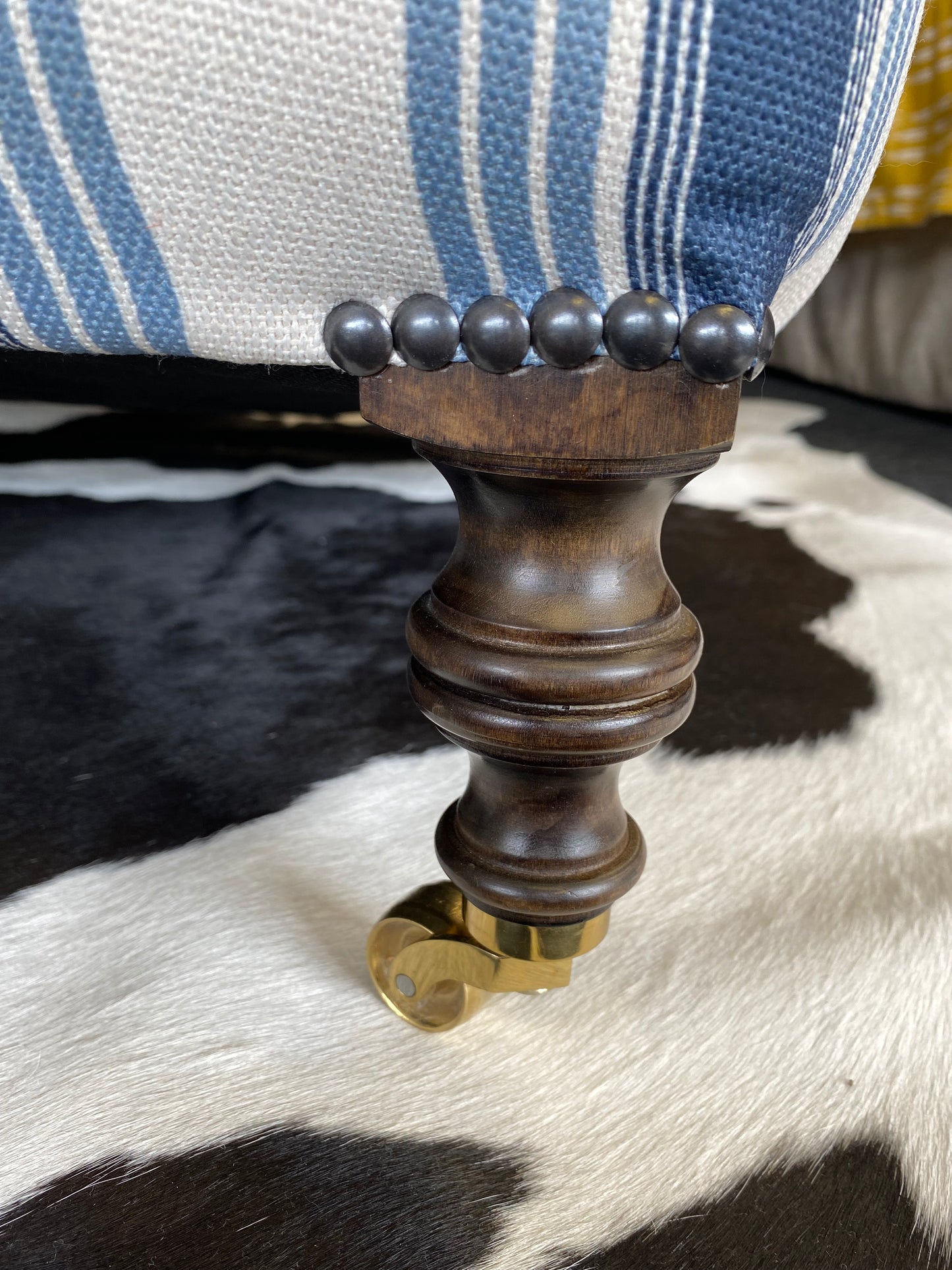 Short Scroll Arm Chair