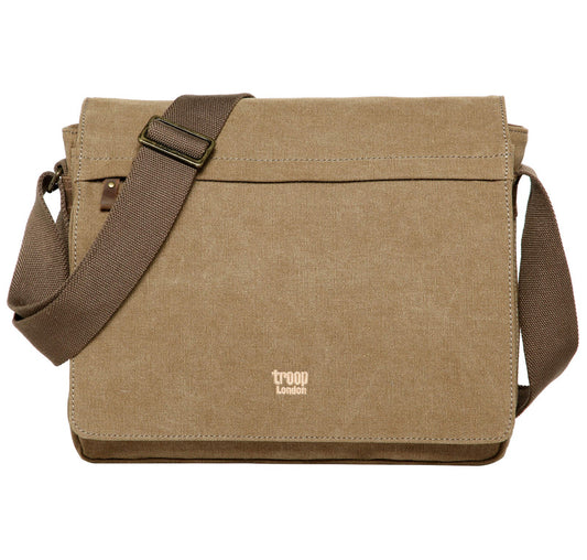 Troop London Classic Canvas Laptop Messenger Bag
