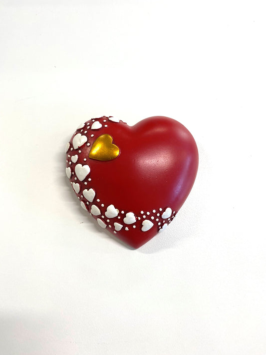 Decorative heart, red