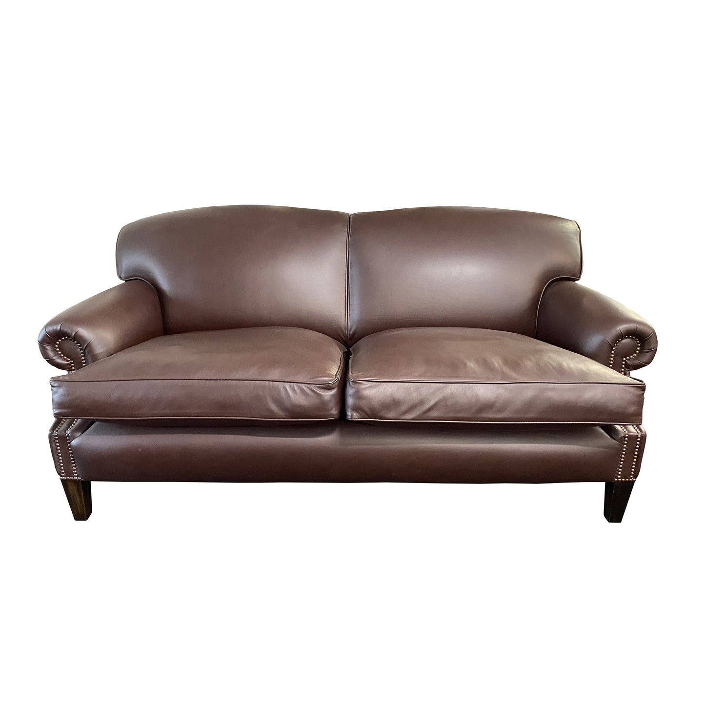 Curved Scroll Arm Sofa