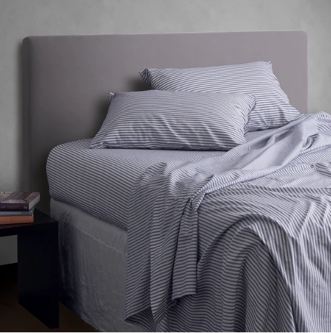 Seneca Ticking Stripe 100% cotton Queen Sheet Set