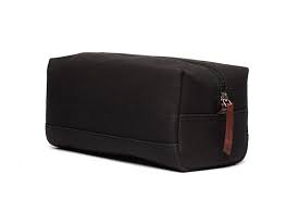 Toby Canvas and Leather Toiletries bag