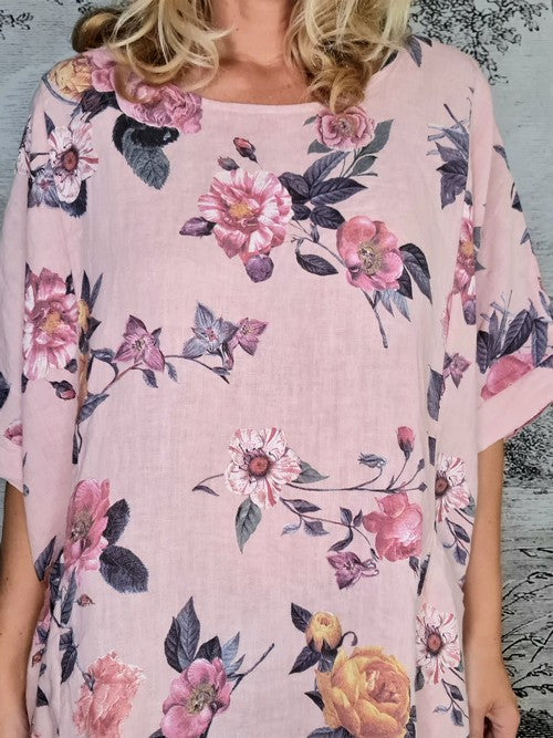 Pink Ice Rose Pkt Top