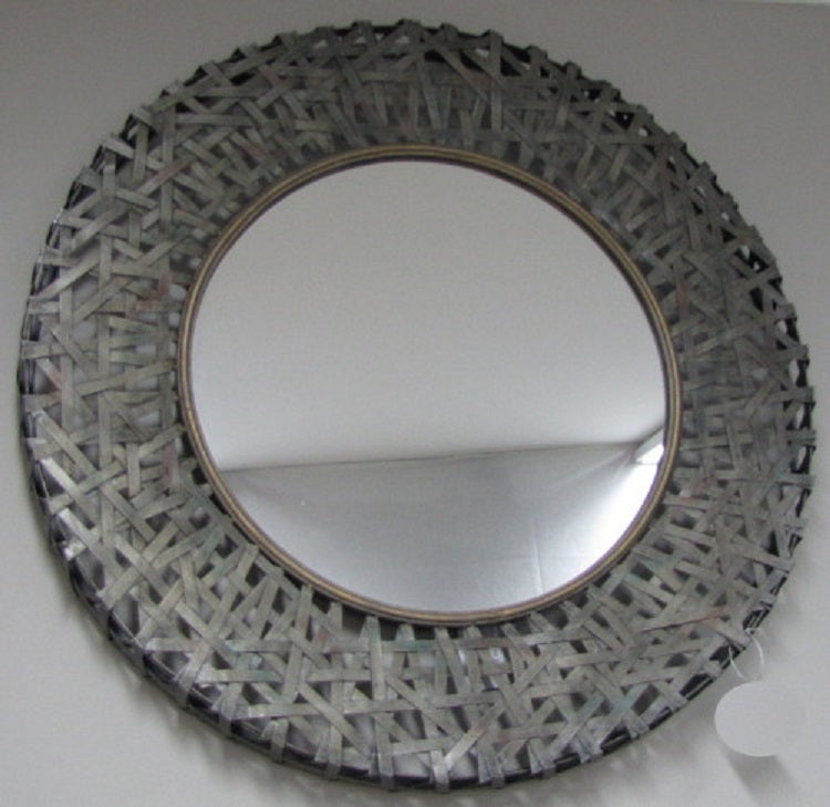 Woven Metal Mirror