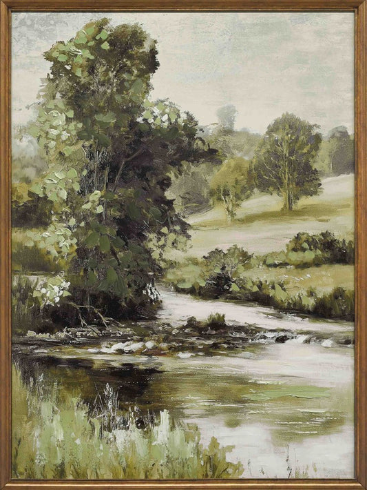 Morning Dew Ridge Canvas Brown Frame 60X80CM