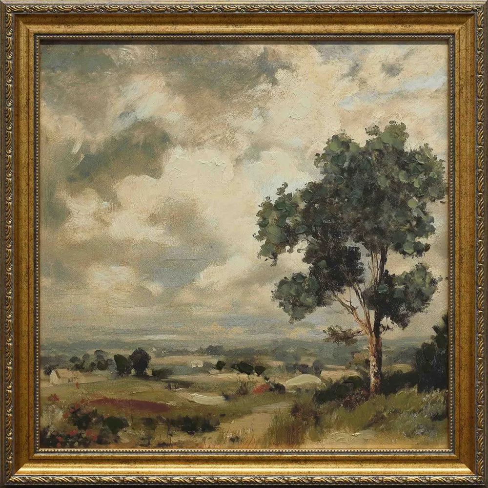 Golden Valley Canvas Brown Detailed Frame 60X60CM