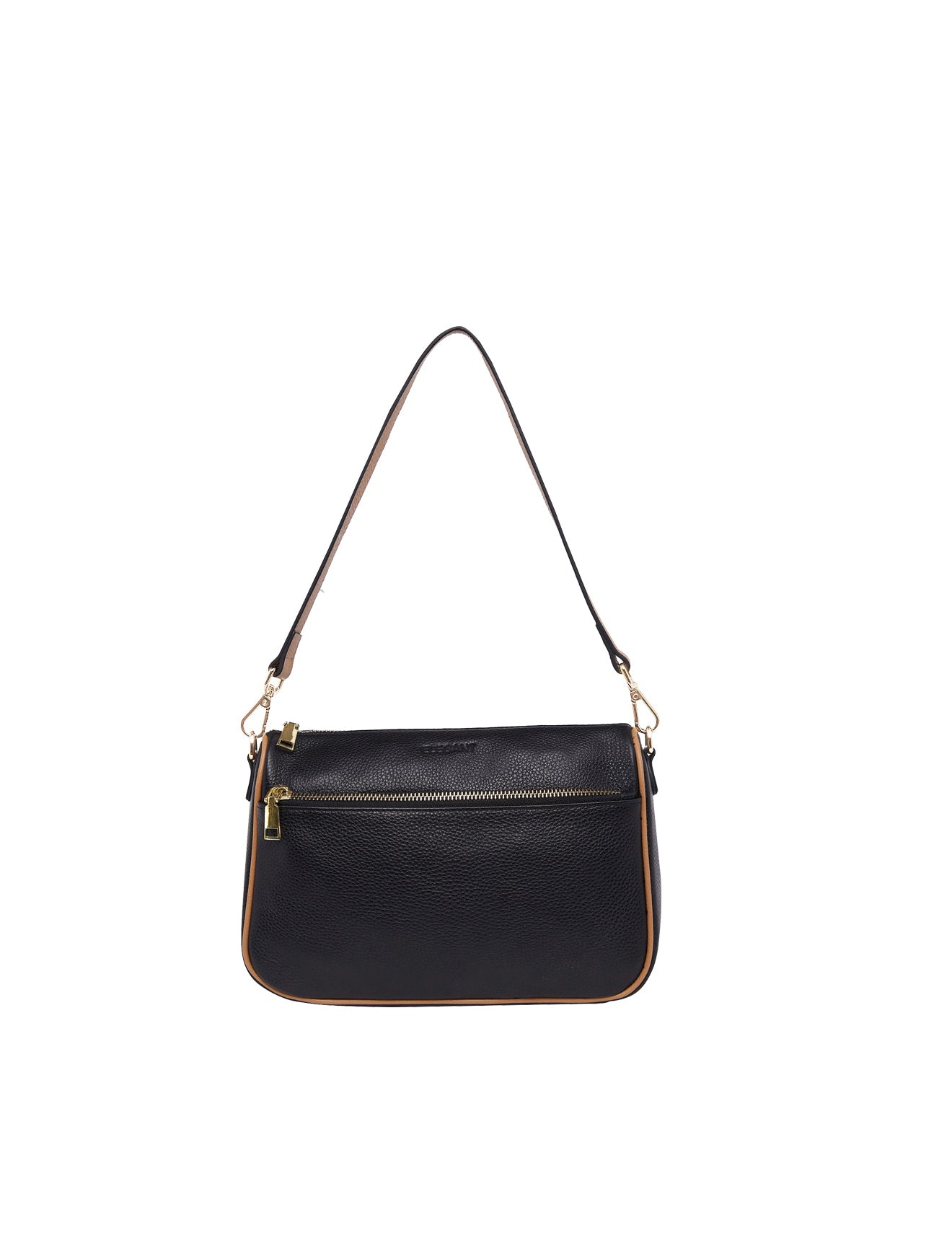 Elegant Leather Handbag Black