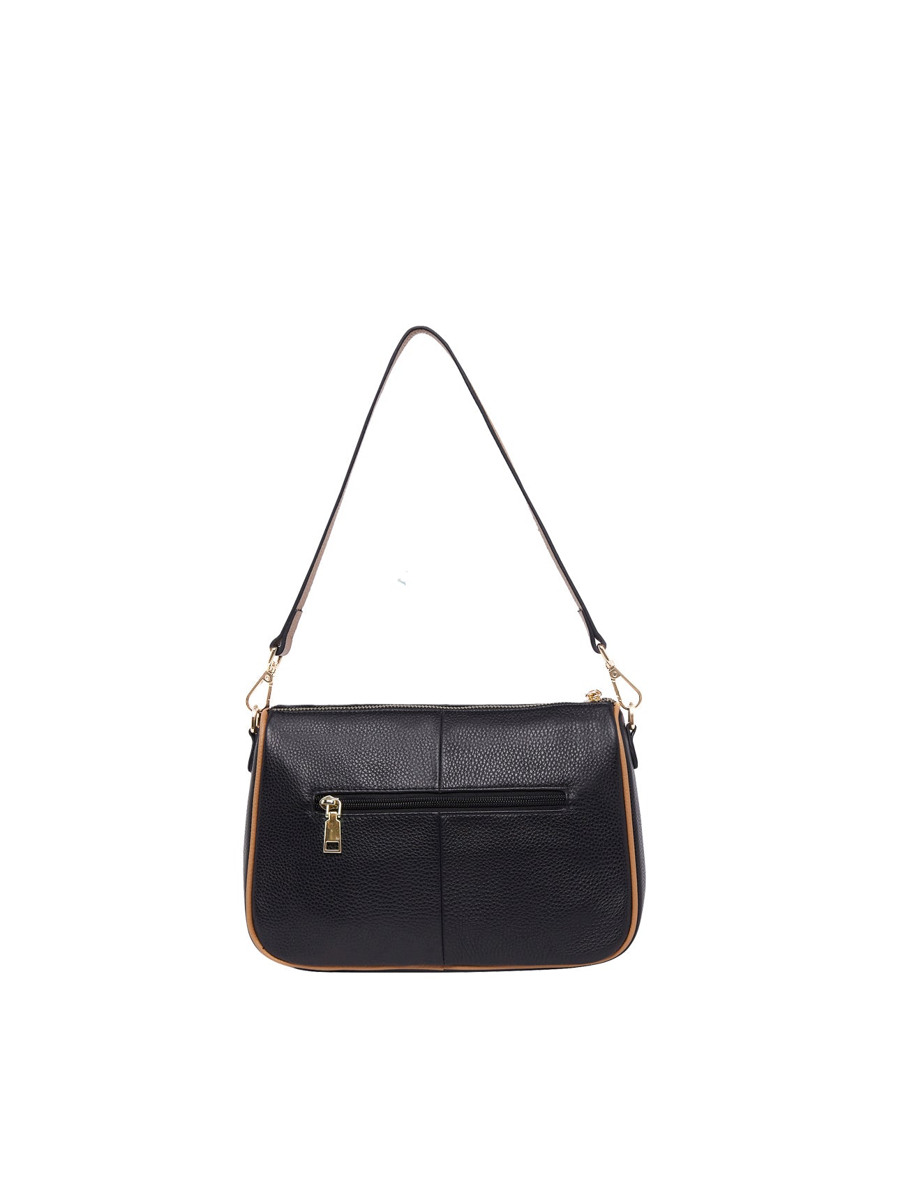 Elegant Leather Handbag Black