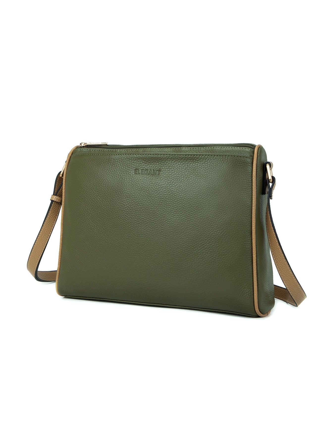 Elegant Katrina Multi Compartment Leather Xbody bag