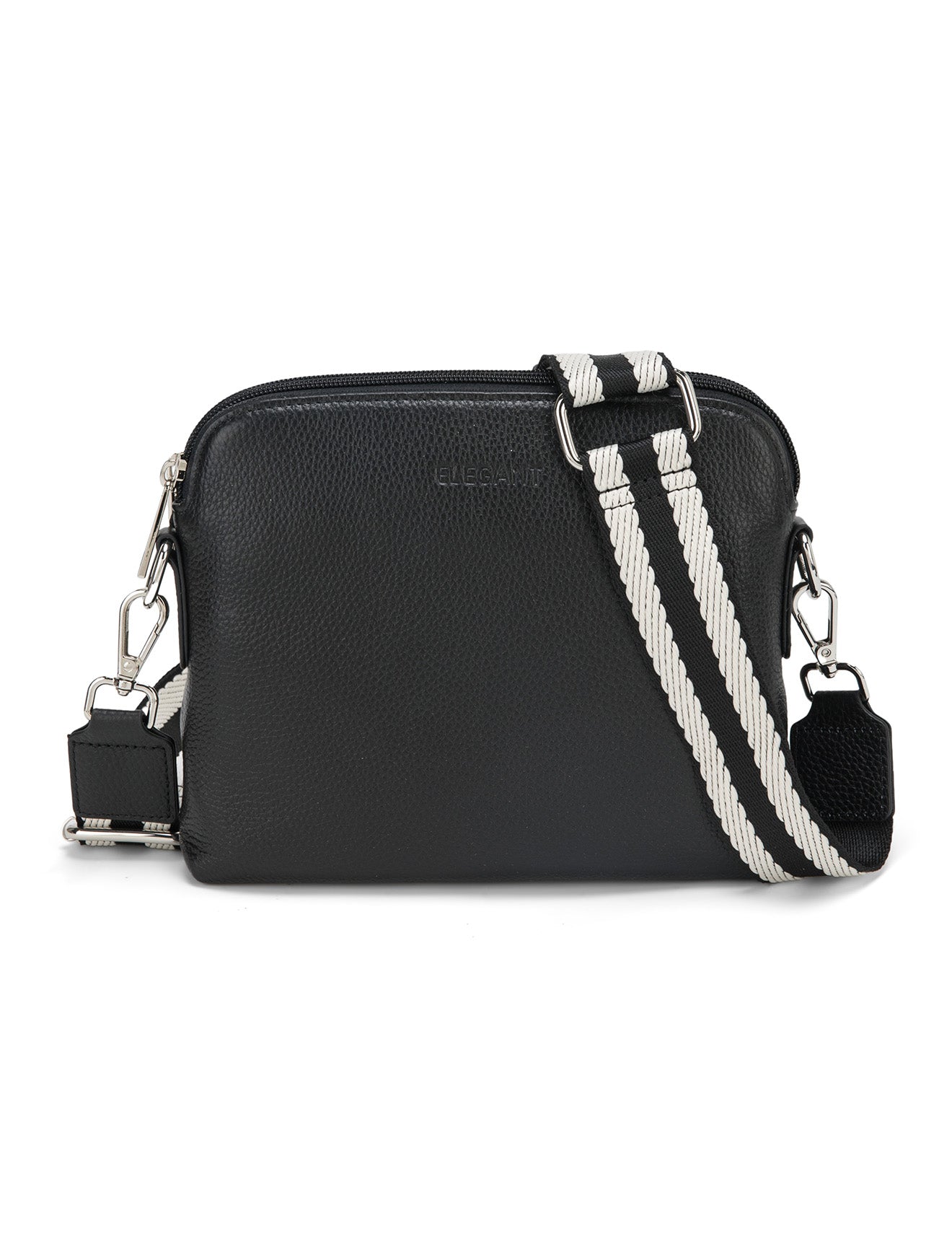 Serenade Ashley Leather bag with webbing strap
