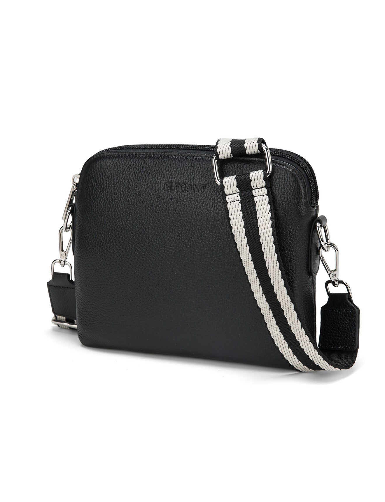 Serenade Ashley Leather bag with webbing strap