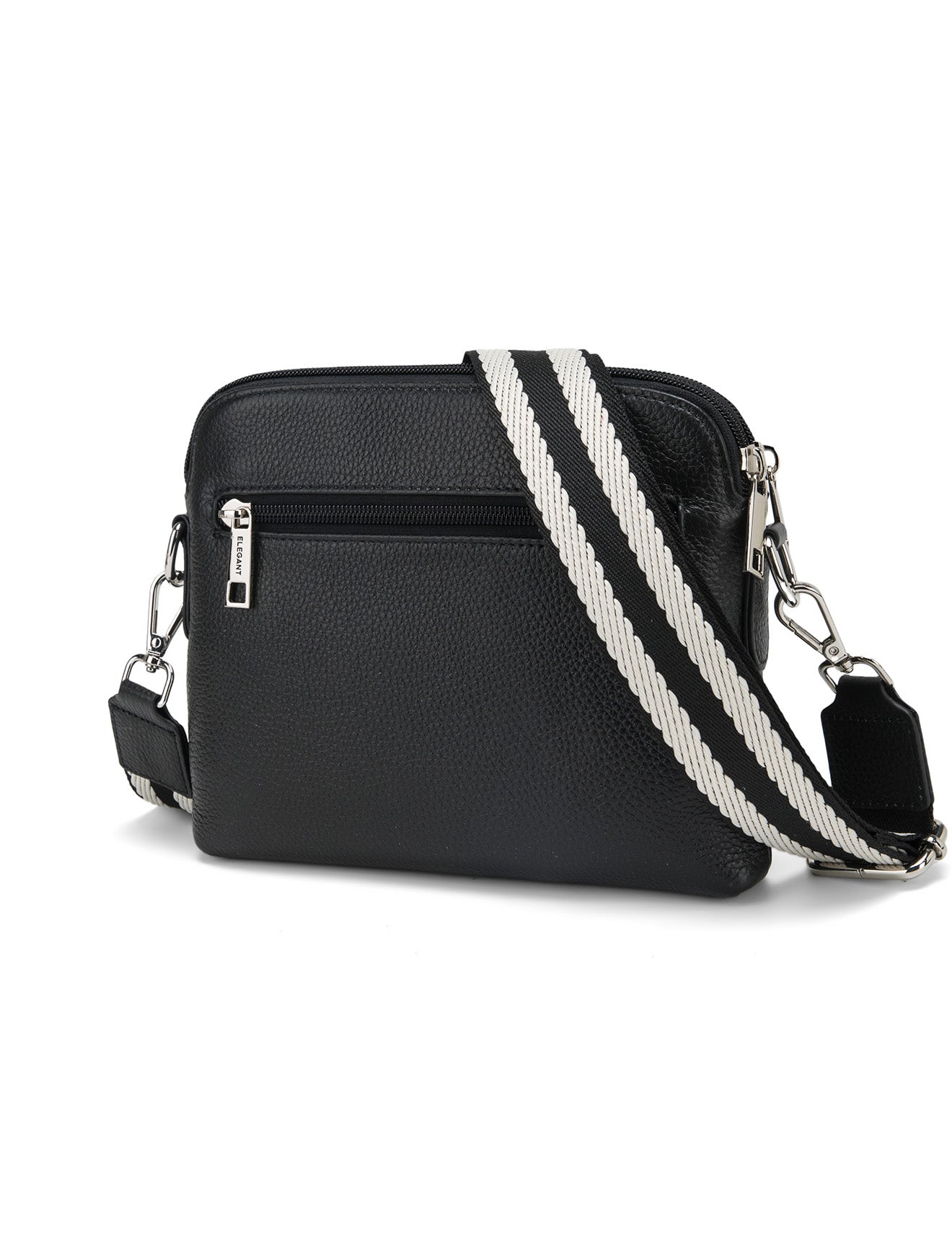 Serenade Ashley Leather bag with webbing strap