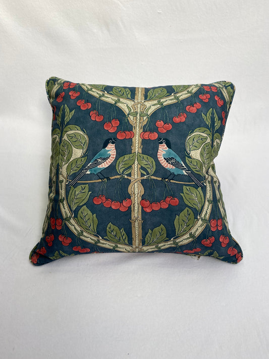 Birds and Cherries 50cm Cushion