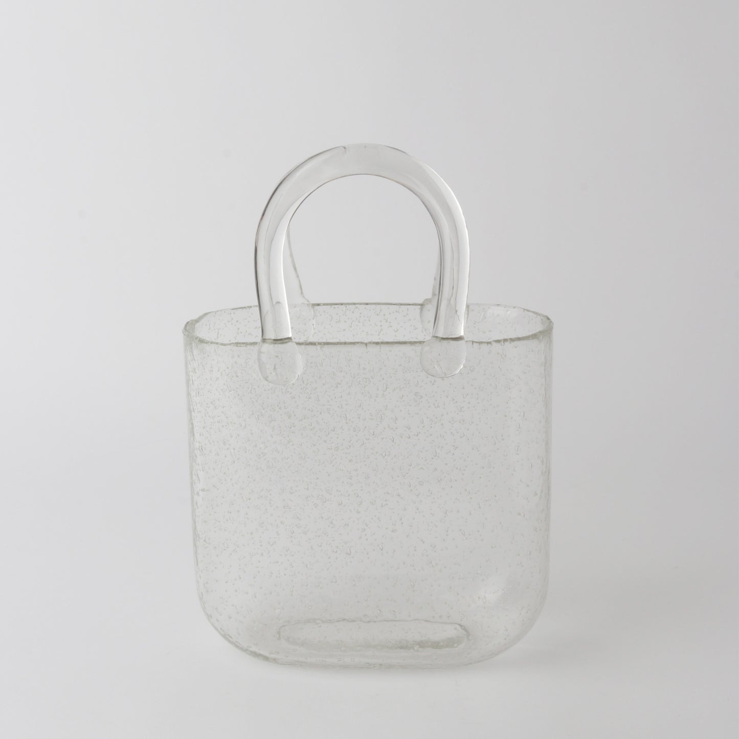 Glass Handbag Vase plain