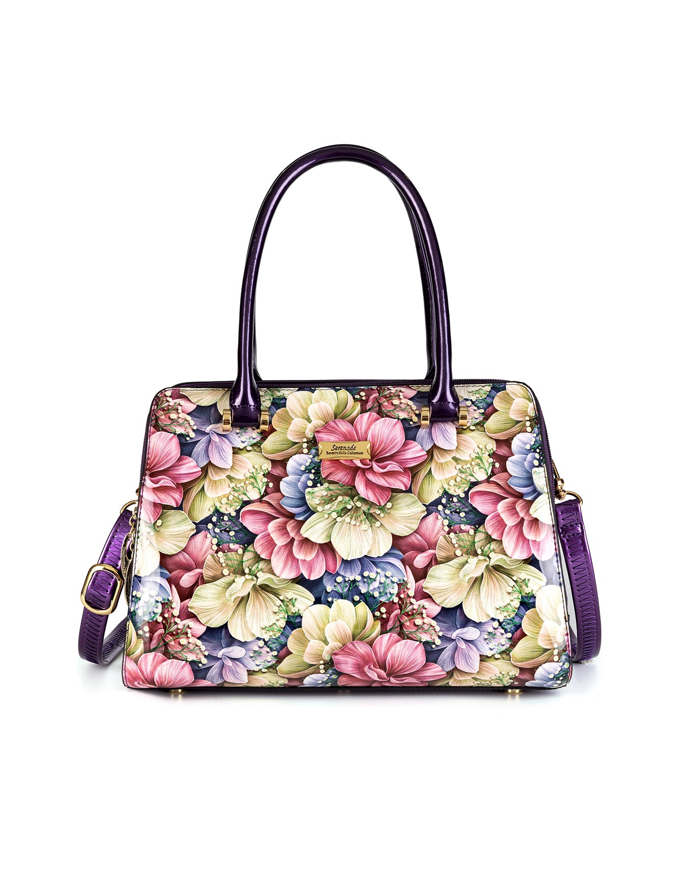 Serenade Leather Flower Handbag