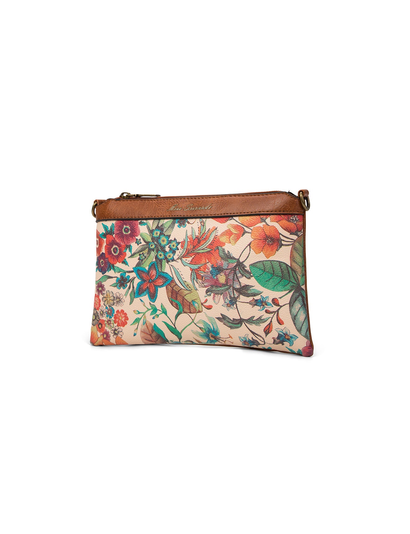 Miss Serenade Tan Flower Handbag
