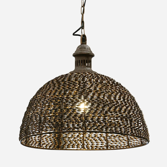Toulouse Woven Light in Copper/ Bronze Finish