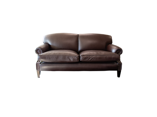 Curved Scroll Arm Sofa