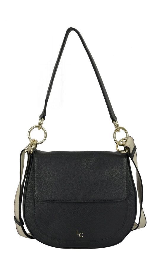 Nalle Crossbody Shoulder Bag - Black
