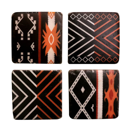 Moroccan Ochre Coaster Set (2 Sets of 4)