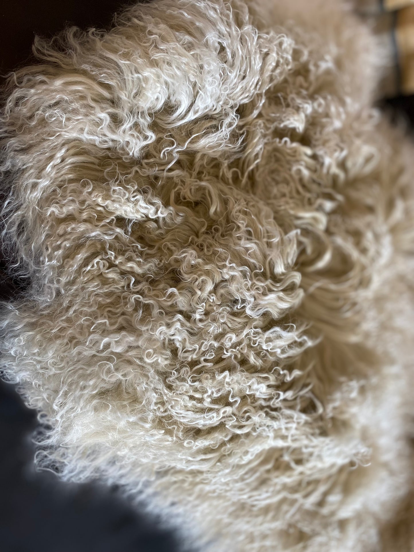 Kinsley Tibetan Lamb Double Throw - Oatmeal