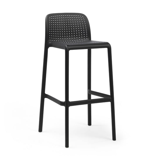 Lido Tall Outdoor Bar Stool - Charcoal